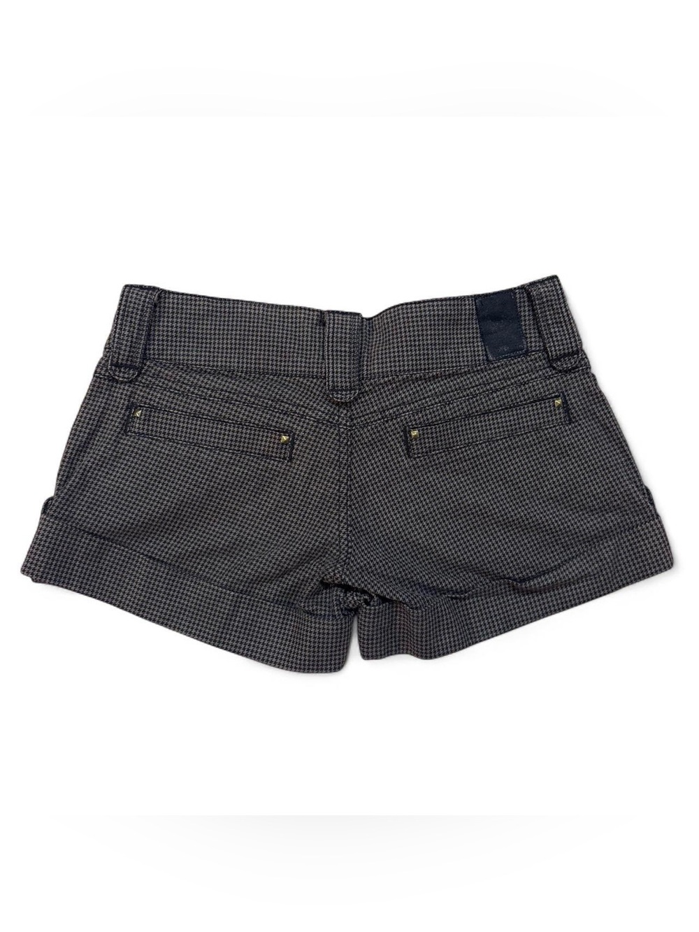 y2k plaid mini shorts with studs - Picture 3 of 3
